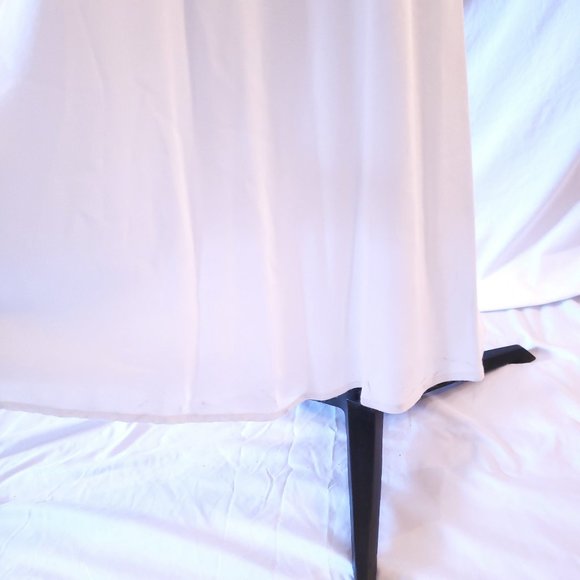 SALE Vintage Rampage Off White empire waist sheath gown 3 lace top vneck - Picture 7 of 9